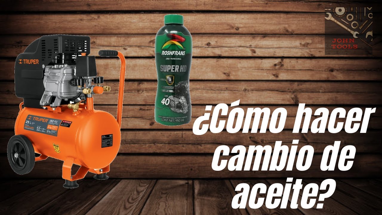 PRIMER CAMBIO DE ACEITE COMPRESOR 50L