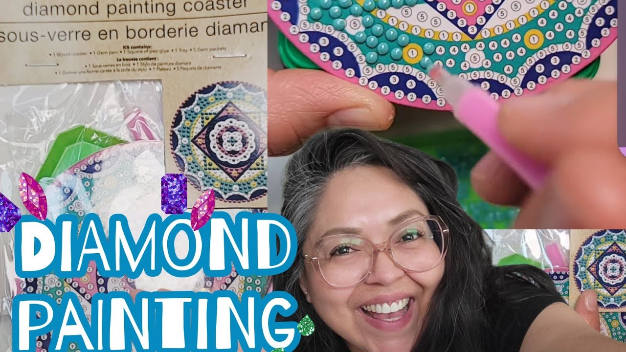 Diamond PAINTING before bed 🛌 ✨️ Minimal Talking 👄 to NO TALKING 🚫
