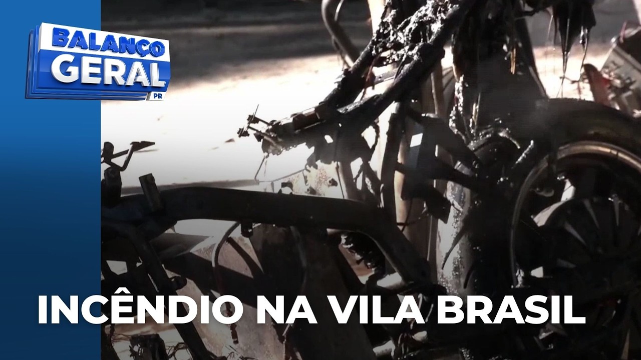 Incêndio atinge oficina na Vila Brasil e causa estragos, suspeita é de curto-circuito em bateria