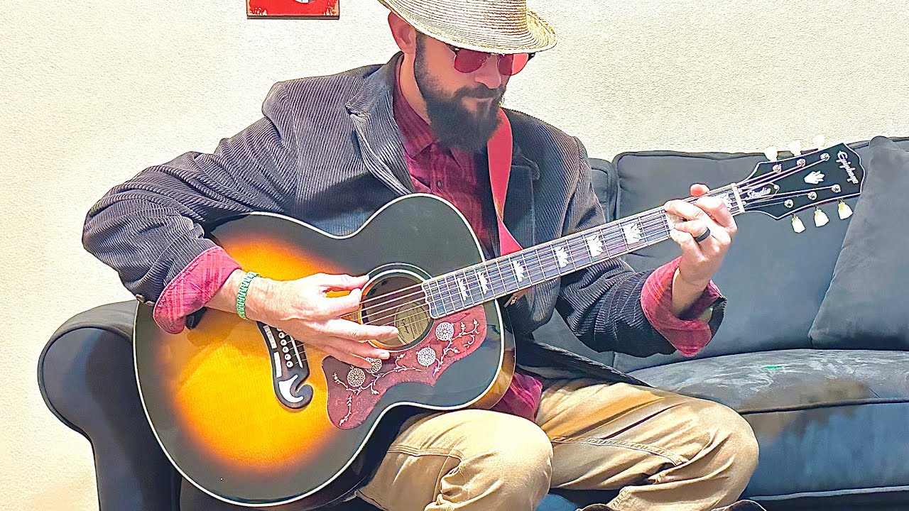Обзор Epiphone J-200 Studio: цена 550 долларов, тест звучания, отличная гитара.