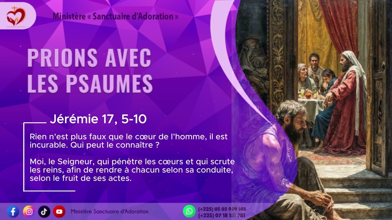 ✝️ 𝐏𝐫𝐢𝐨𝐧𝐬 𝐚𝐯𝐞𝐜 𝐥𝐞𝐬 𝐏𝐬𝐚𝐮𝐦𝐞𝐬 | 𝐉𝐞𝐮𝐝𝐢 𝐝𝐞 𝐥𝐚 𝟐𝐞̀𝐦𝐞 𝐒𝐞𝐦𝐚𝐢𝐧𝐞 𝐝𝐮 𝐓𝐞𝐦𝐩𝐬 𝐝𝐞 𝐂𝐚𝐫𝐞̂𝐦𝐞 🛐