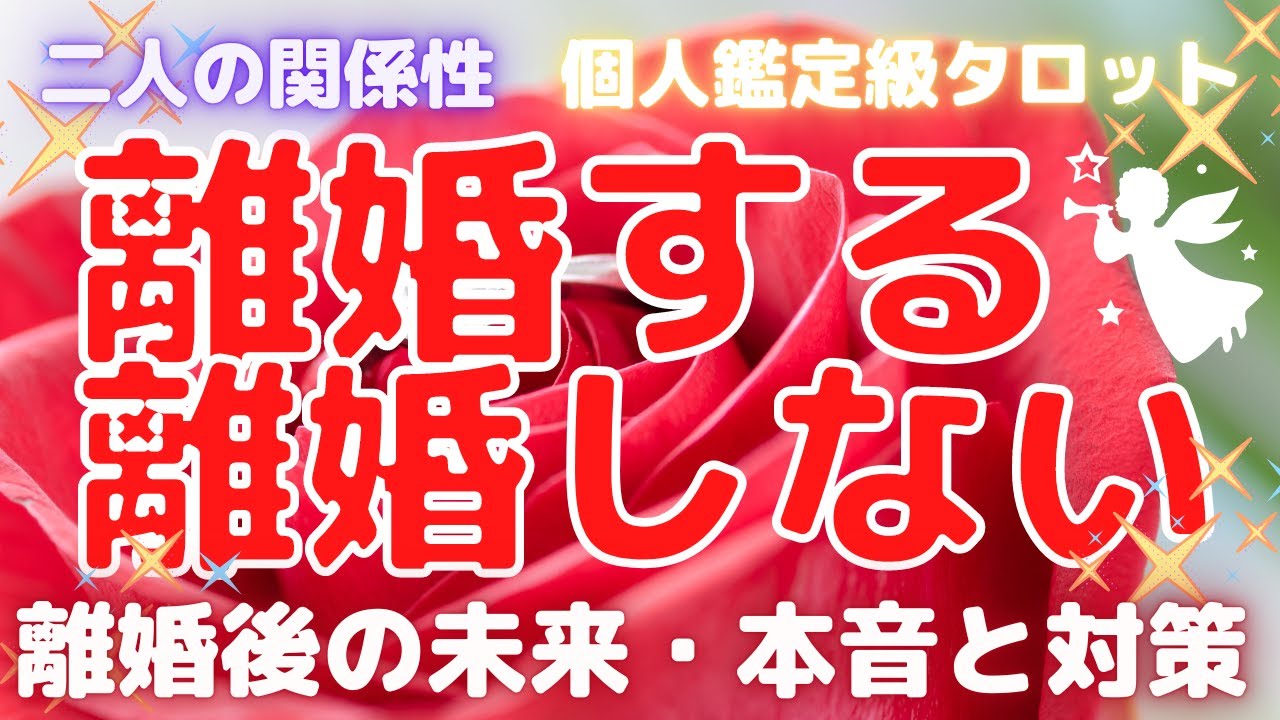 辛口注意❣深層心理をズバリ！離婚する？離婚しない？二人の本音・離婚後の未来・パートナーシップ関係性と対策を読み解く💓痛いかも💦当たるタロットリーディング💛