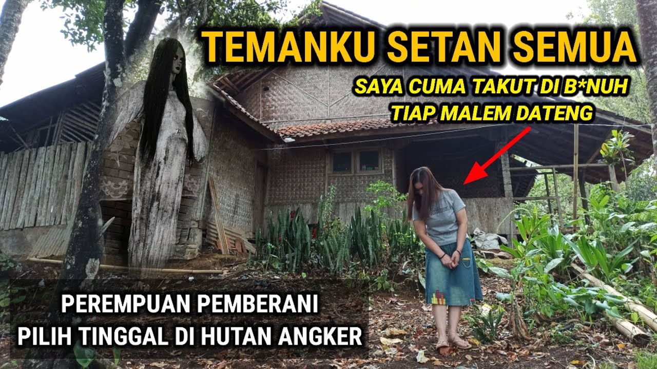 CANTIK PEMBERANI‼️ NEKAD BIKIN RUMAH DI ATAS TANAH KUBURAN SUARA KUNTILANAK TERTAWA DI HUTAN ANGKER