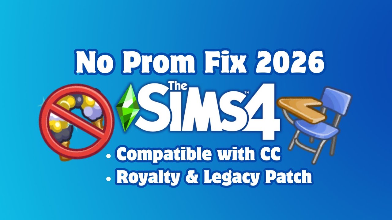High School Pack : Prom Not On The Calendar Fix | The Sims 4 1.121 Version