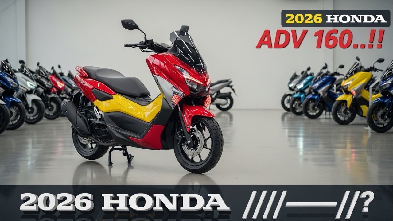 Honda ADV 160 2026 года – самый доступный скутер для приключений на сегодняшний день! 🔥🏍️