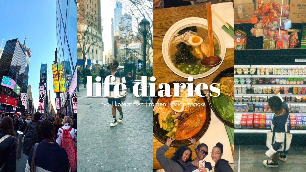 life diaries: nyc | koreatown | trying asian snacks | my favorite ramen spot | fun