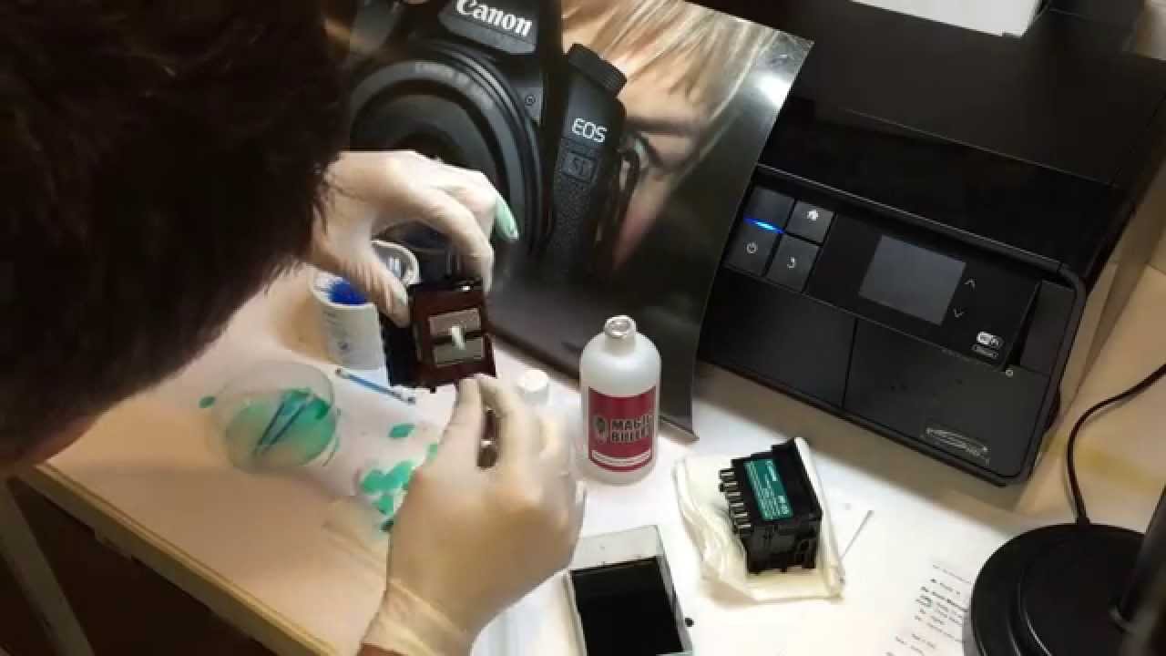 Как очистить печатающие головки принтера Canon IPF — простое устранение засора чернилами.