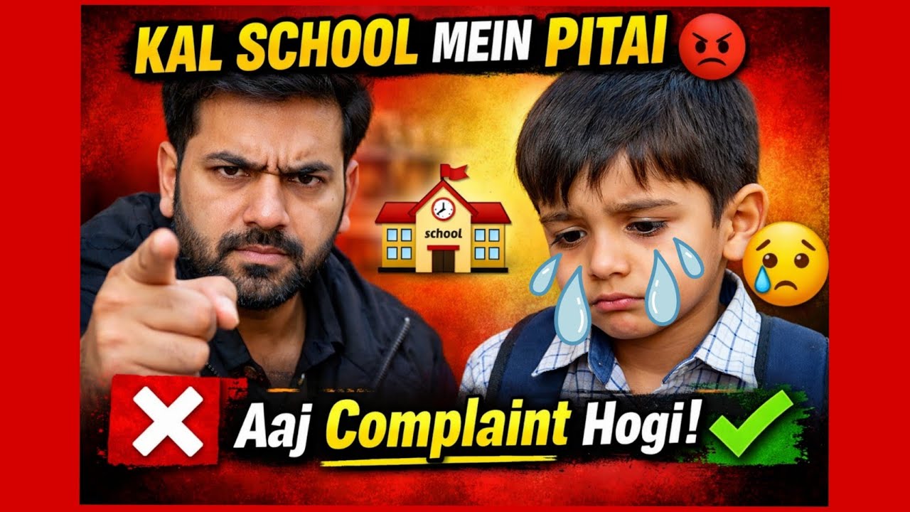 Kal chotu ke saath school mein galat ho gaya. KAL SCHOOL MEIN PITAI 😡Aaj Complaint Hogi!