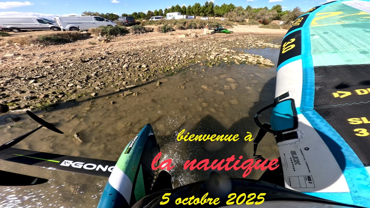 wingfoil la nautique 5 octobre 2025 -  4m puis 3m² - c'est fort!