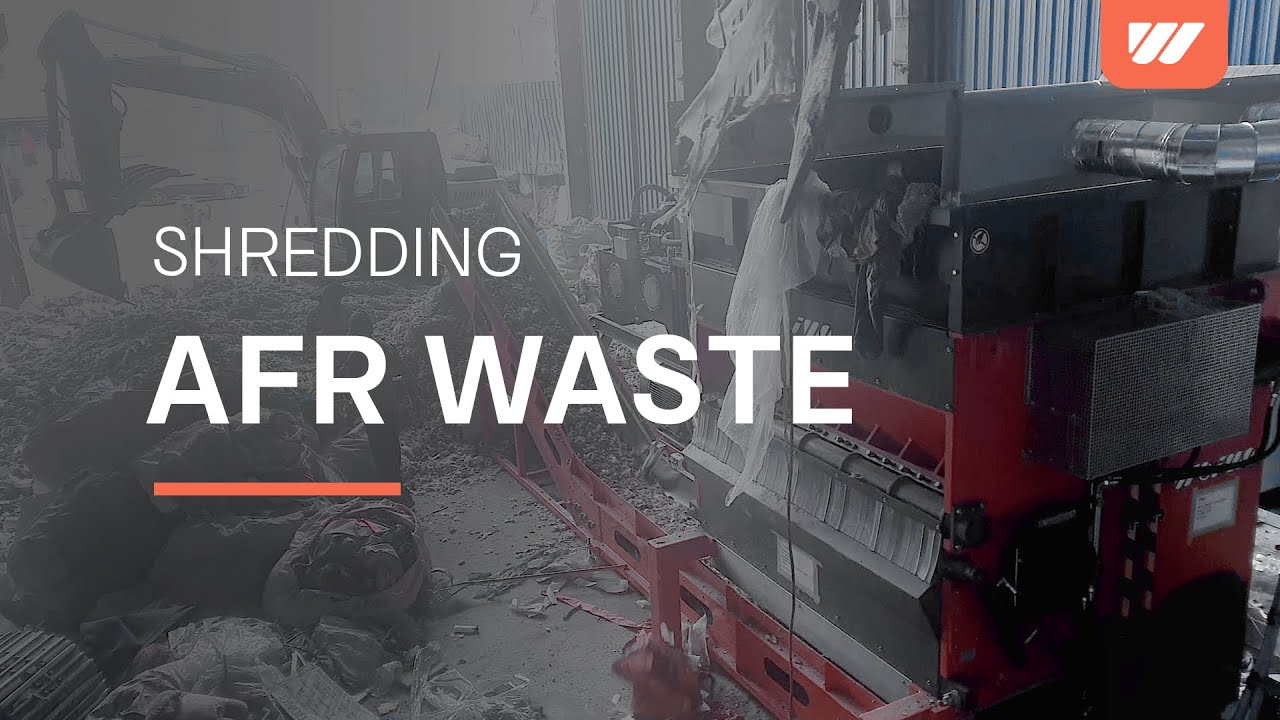 WEIMA WKS 2200 shredder for RDF production | Pre-processing of AFR waste