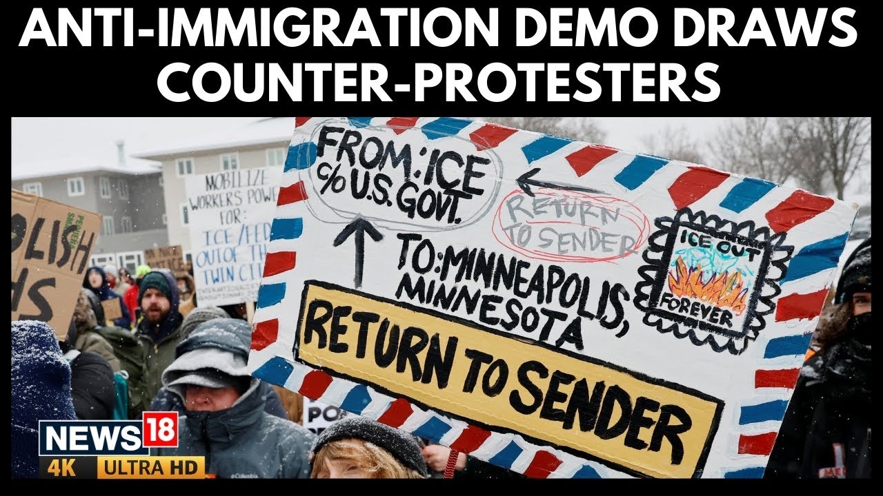 Far-right Activist Jake Lang chased Away By Counterdemonstrators in City Hall Minneapolis | N18G