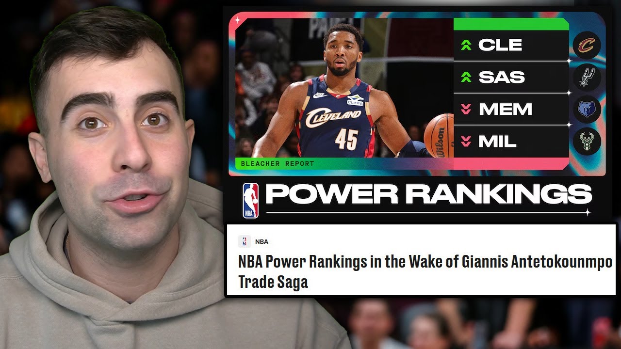 Reacting to Bleacher Report's NBA Power Rankings...