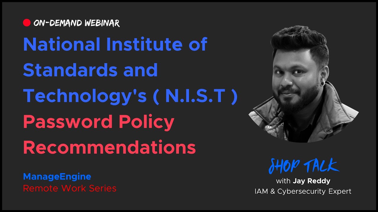 NIST Password Policy Recommendations