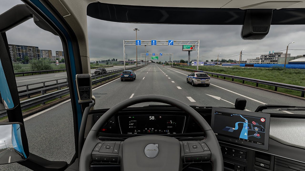 4K Realistic Ultra Graphic VOLVO Truck |Euro Truck Simulator 2 1.57 Snowymoon Mod Gameplay