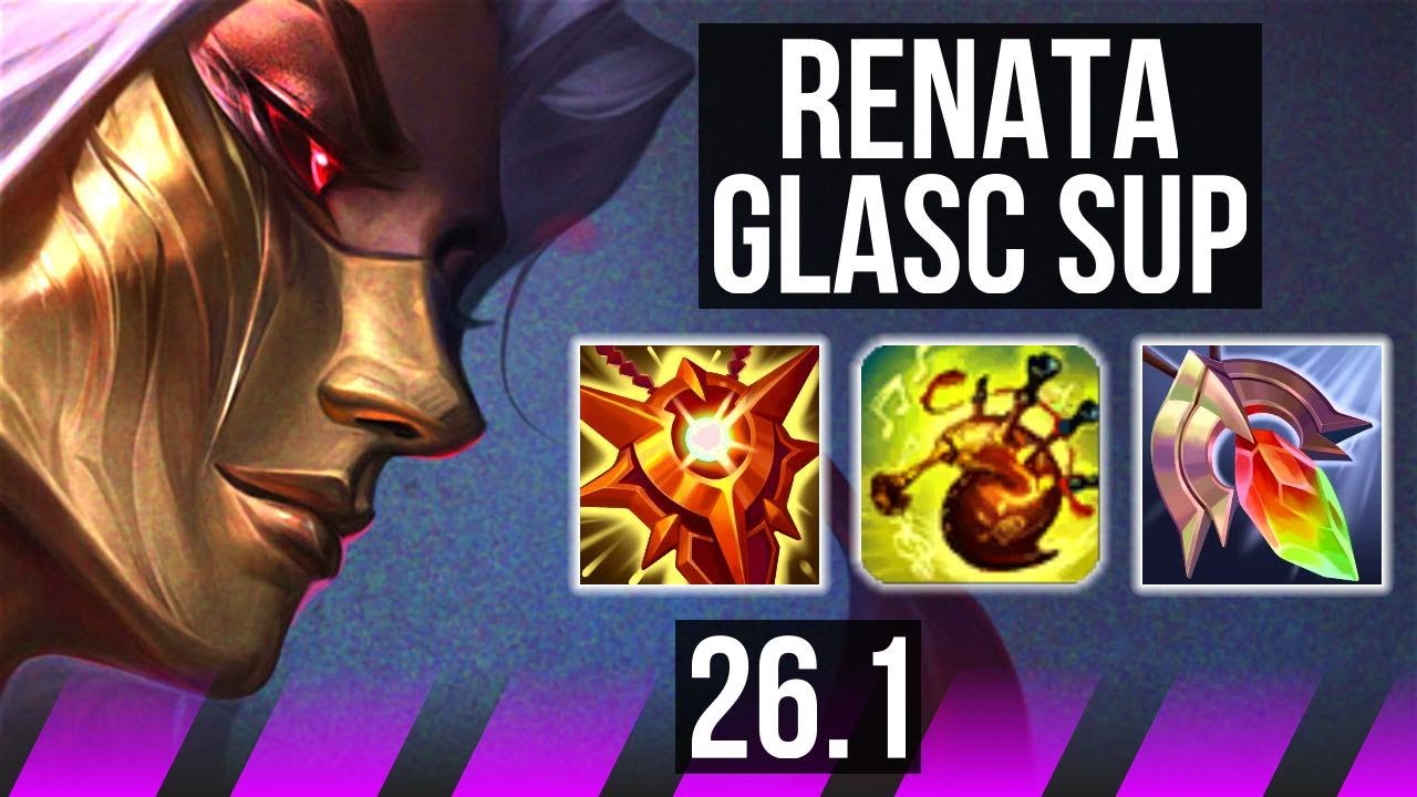 RENATA GLASC & Miss Fortune vs NAMI & Draven (SUP) | Good KDA: 3/2/26 | EUW Master | 26.1