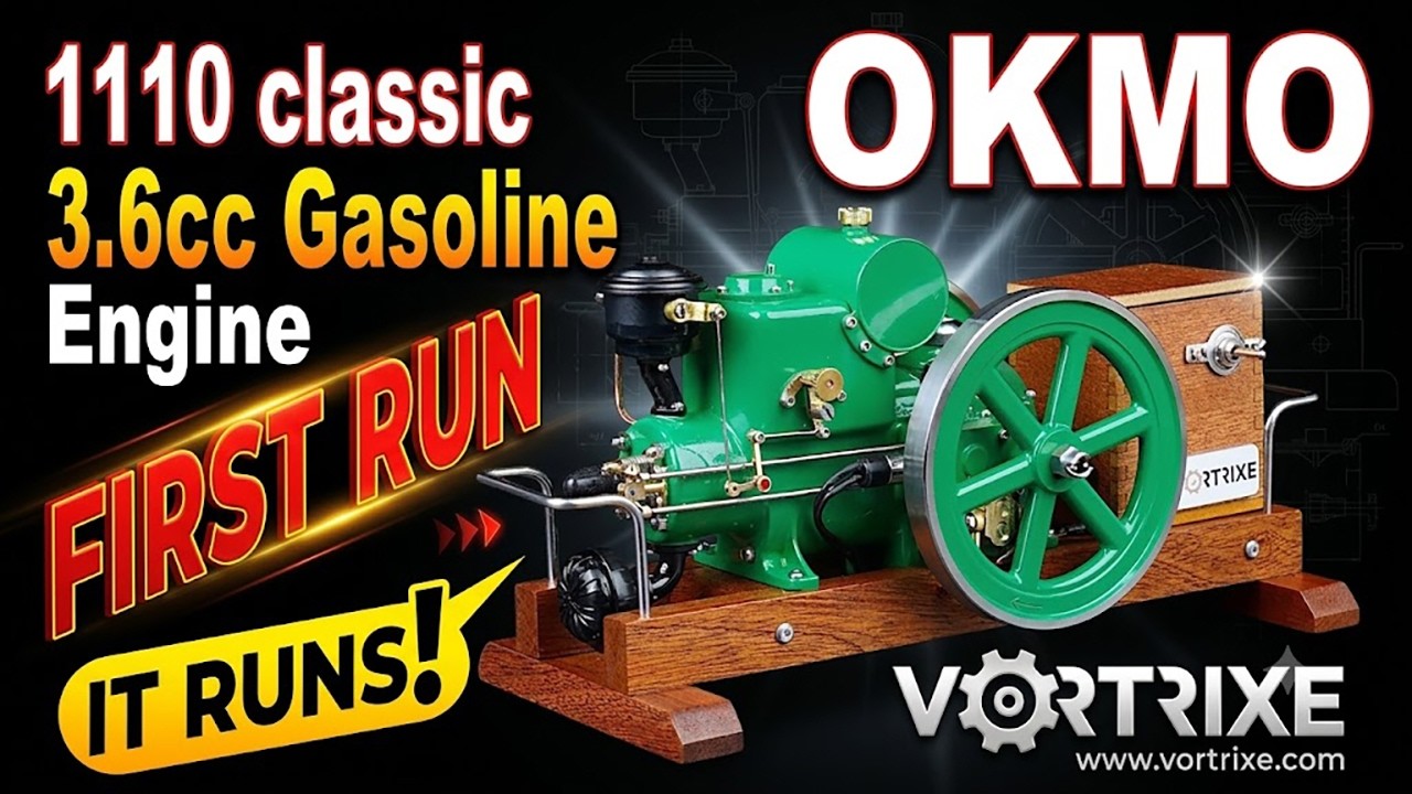 VORTRIXE & OKMO 1110 Классическая модель винтажного японского бензинового двигателя Yanmar #модел...