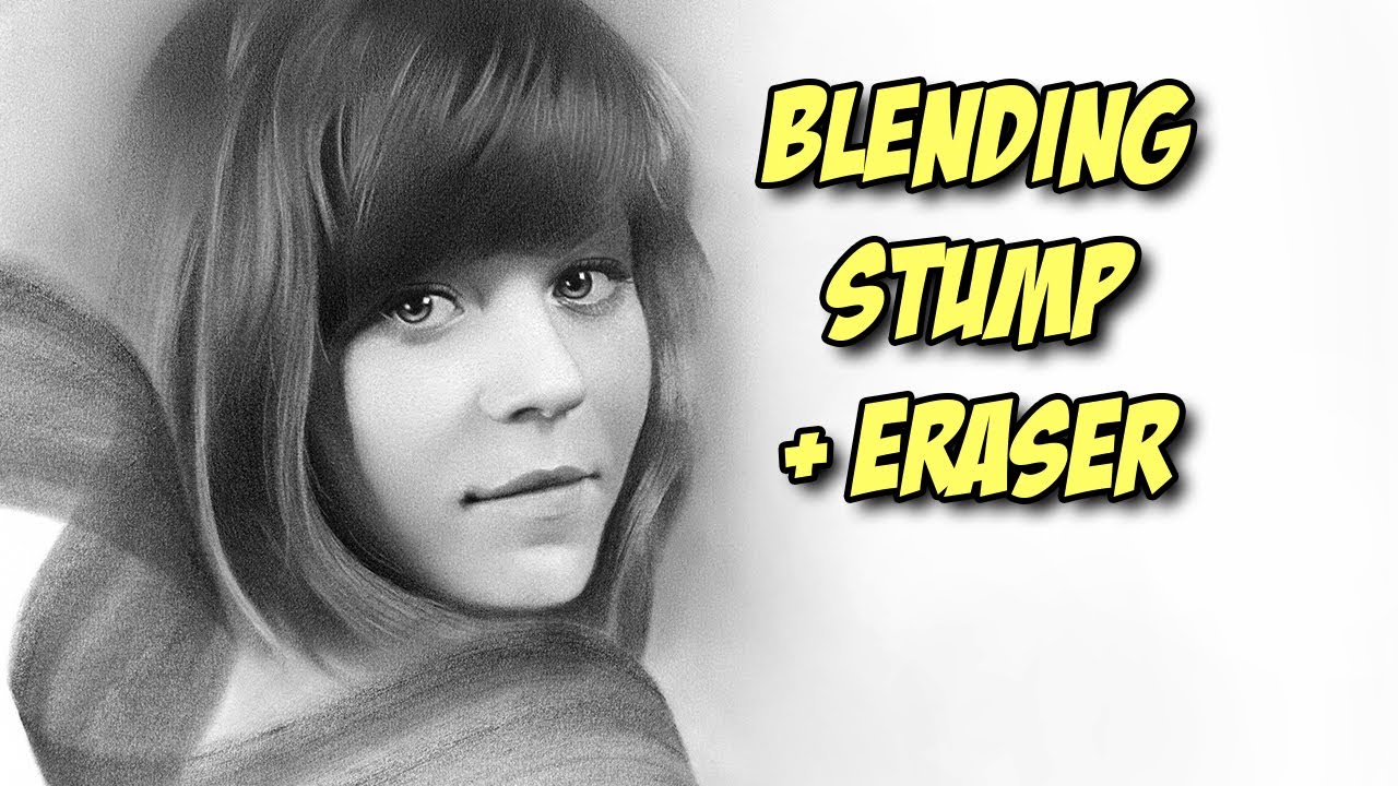 How to draw using graphite powder blending stump & eraser