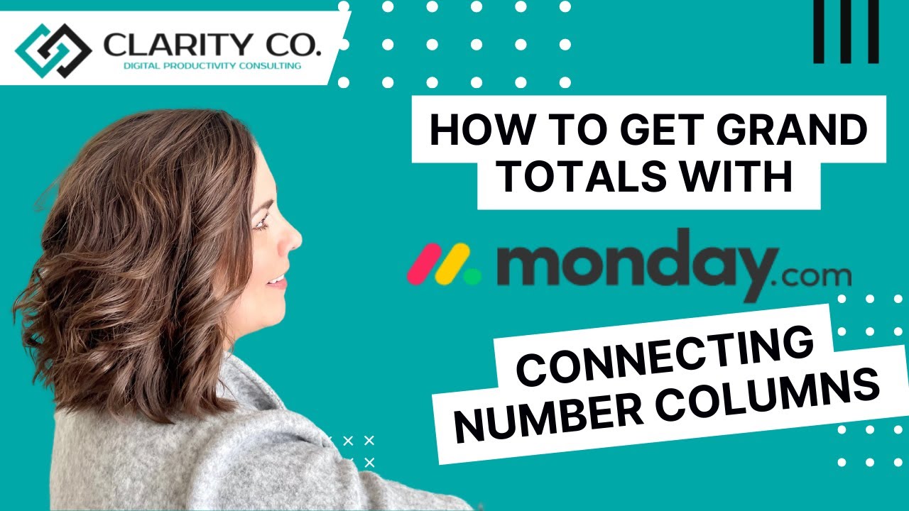 How to get grand totals with connecting number columns in monday.com