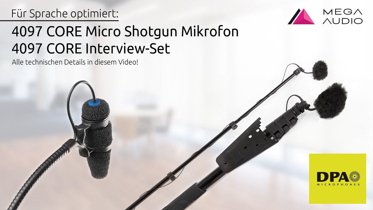 DPA 4097 Micro Shotgun Mikrofon und Interview-Kit