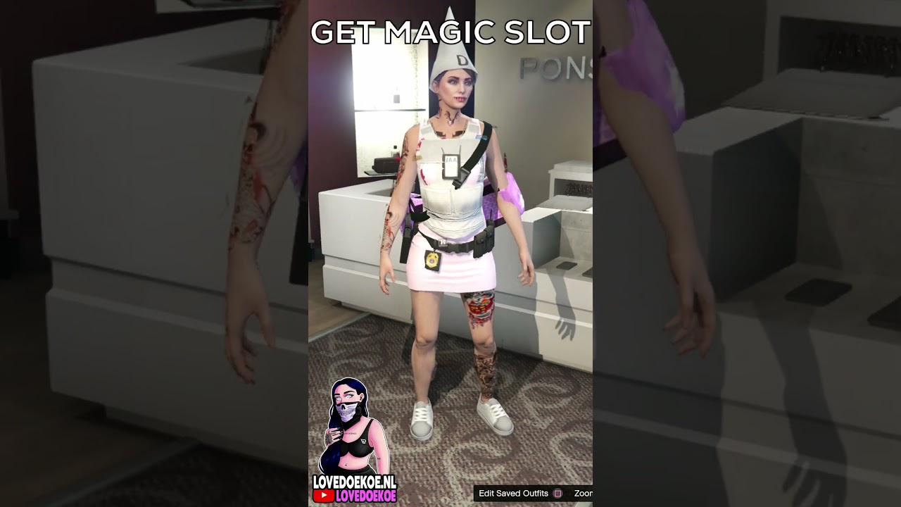 RARE MAGIC SLOT: DUNCE HAT, WHITE ARMOR, GOLD IAA BADGE, GUNBELT, DUFFELBAG GTA 5 TRYHARD OUTFITS