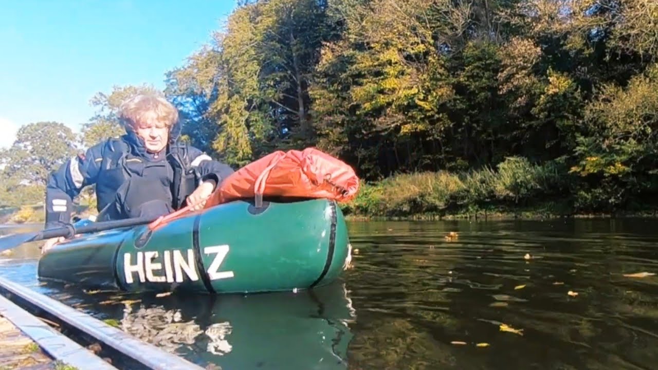 Flusswanderung an der Ems von Salzbergen nach Rheine. Teil 7 (Packraft-Tour)