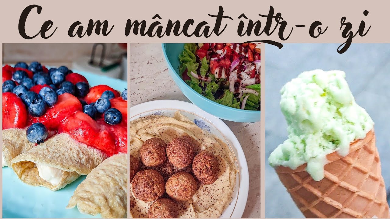 Ce mănânc într-o zi de vară - clătite, humus, @VeggoFix , înghețată 💚🤤 | Vegan de România