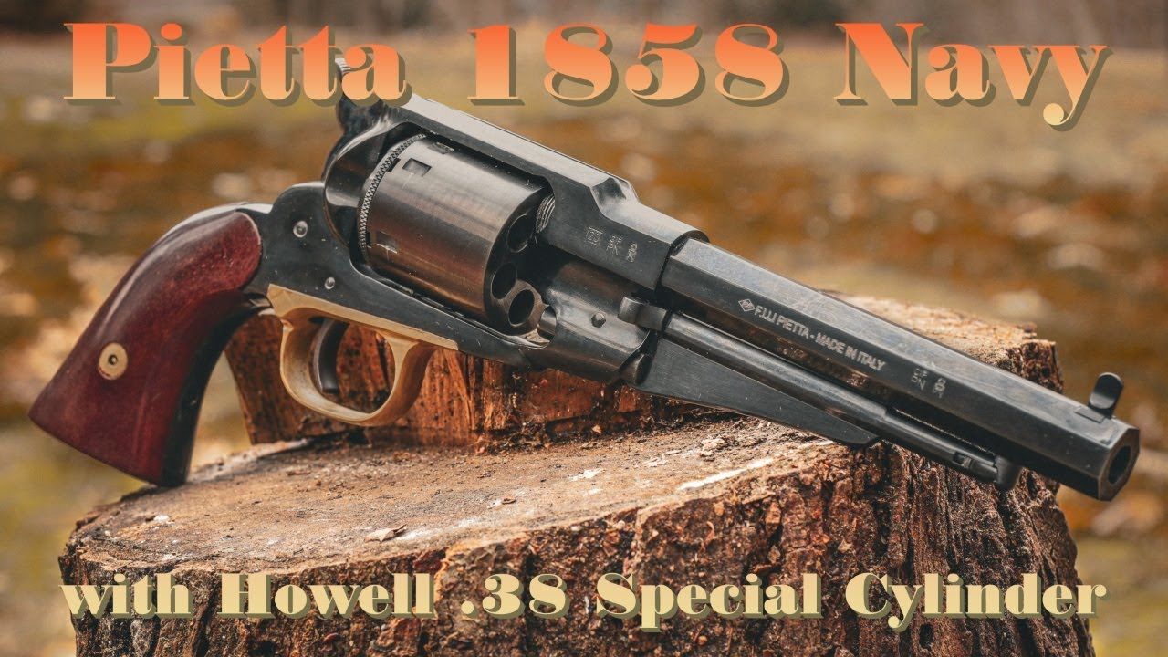 Pietta 1858 Remington New Model Navy with Howell .38 Special Conversion Cylinder
