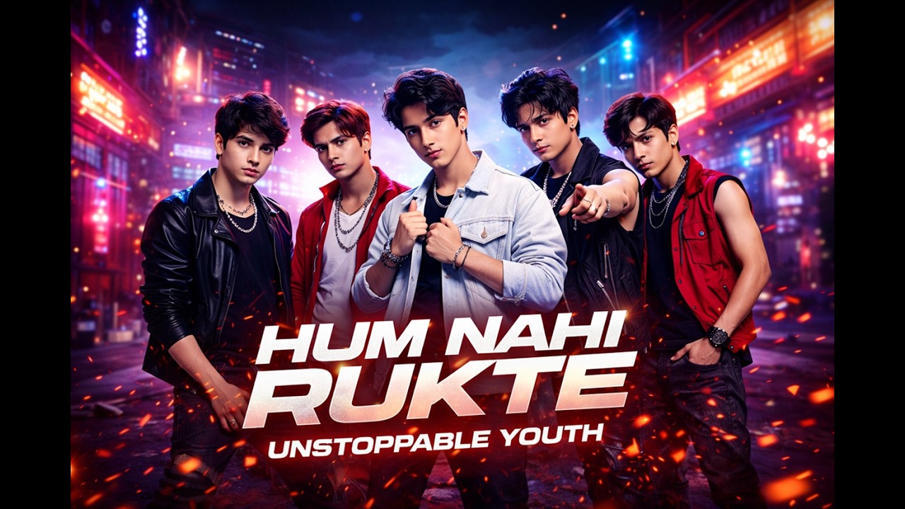 Hum Nahi Rukte (Unstoppable Youth) | Hindi K-Pop Style Anthem 2026 | High Energy Motivational Song