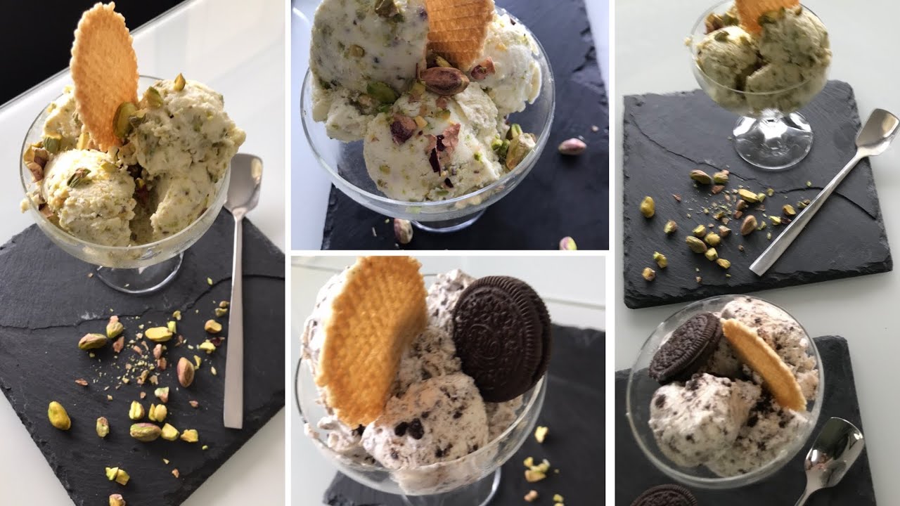 كلاص أوريو وگلاص الفستق بثلاثة مكونات فقط 💯/ Orio und Pistazien EIS 🍦Nur mit 3 Zutaten