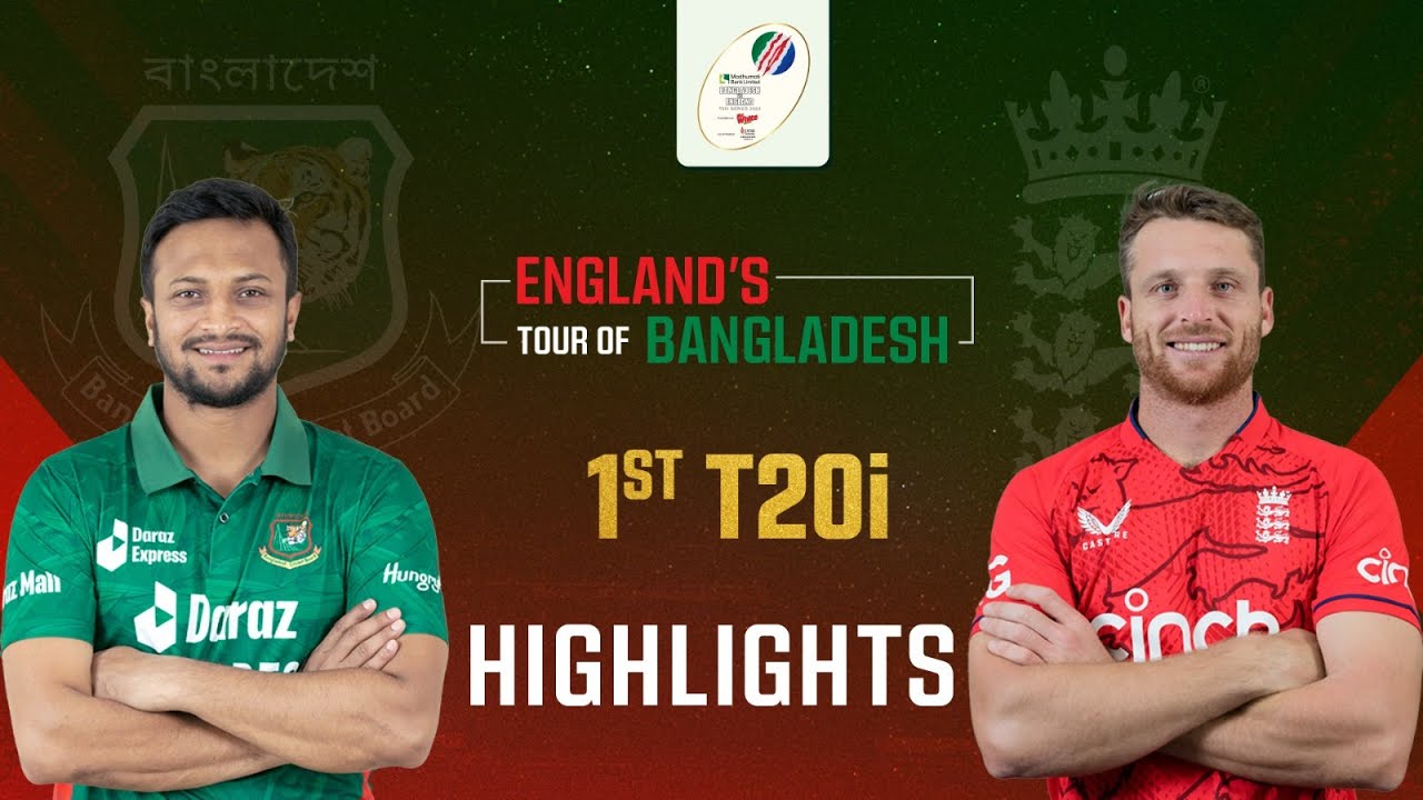 1st T20i | Highlights | Bangladesh vs England