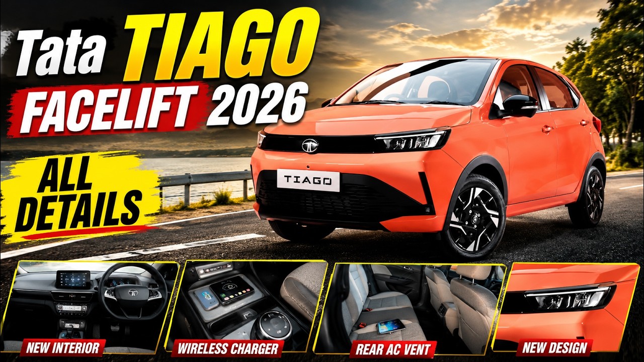 NEW TATA TIAGO FACELIFT 2026 INTERIOR REVEALED ✅ TATA TIAGO FACELIFT 2026