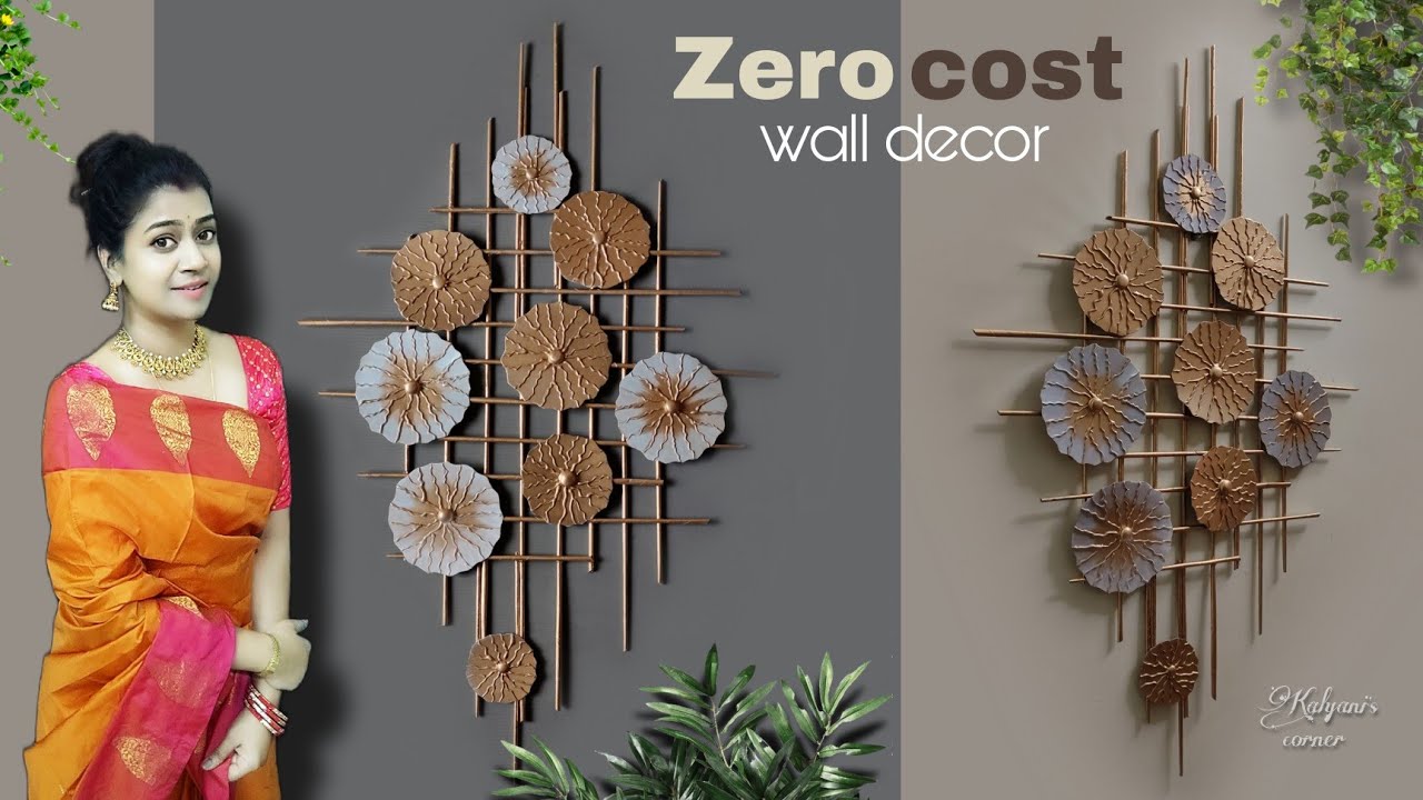 Budget friendly wall decoration ideas | Quick & easy diy home decorating ideas | Best out of waste
