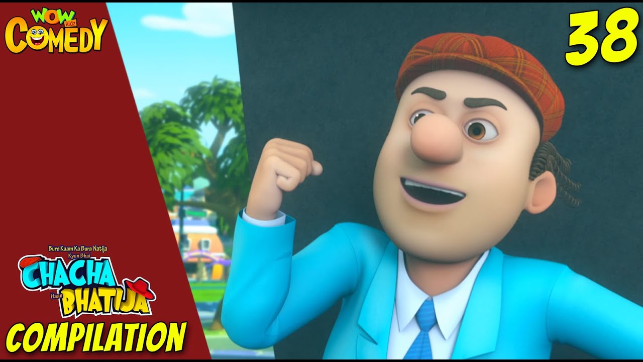 Chacha Bhatija Cartoon in Hindi | New Compilation - 38 | New Cartoons | Wow Kidz Comedy