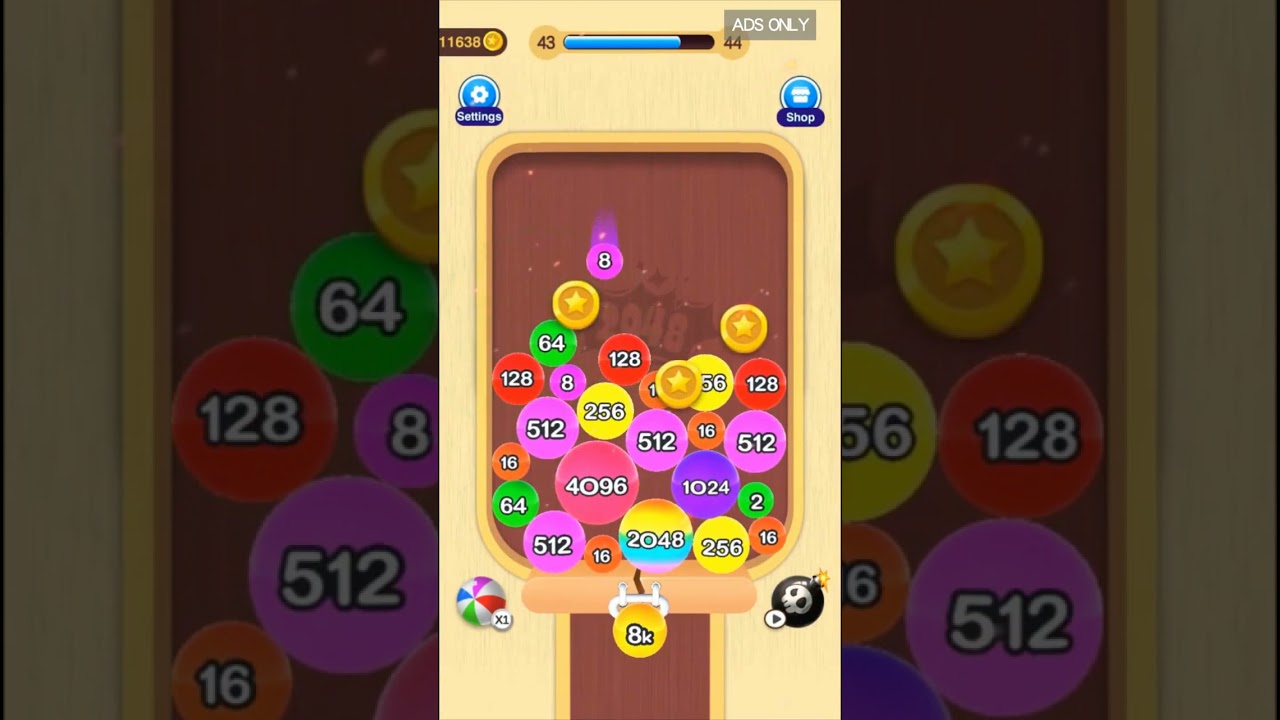 2048 lucky balls
