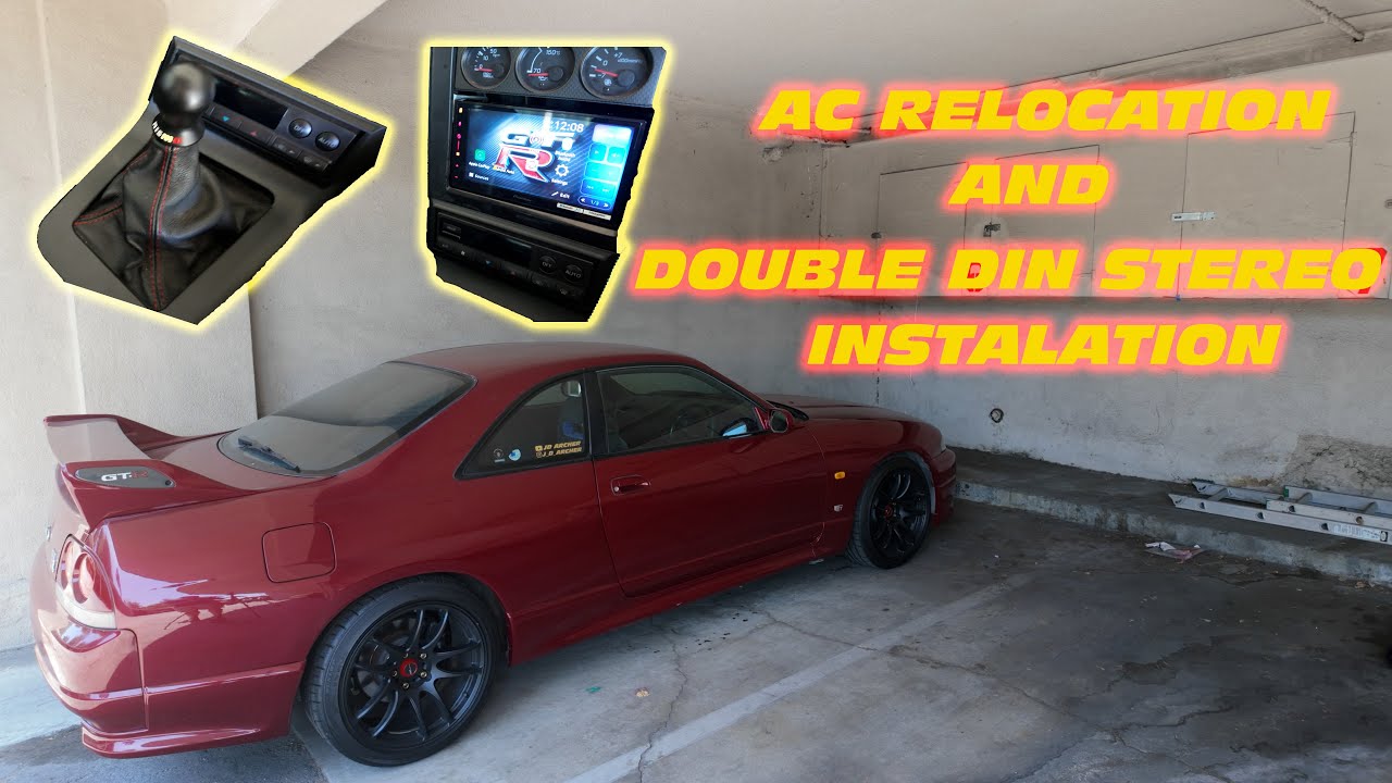 NISSAN R33 GTR VSPEC AC RELOCATION PANEL AND PIONEER 3000NEX INSTALL AND REVIEW
