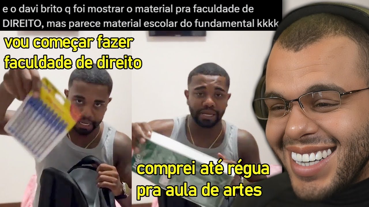 DAVI BRITO INICIA FACULDADE E MOSTRA SEUS MATERIAIS ESCOLARES INFANTIS