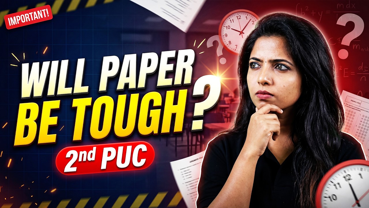 🚨 2nd PUC Exam 2026 Difficulty Level | Easy or Tough? Must Watch! 💯
