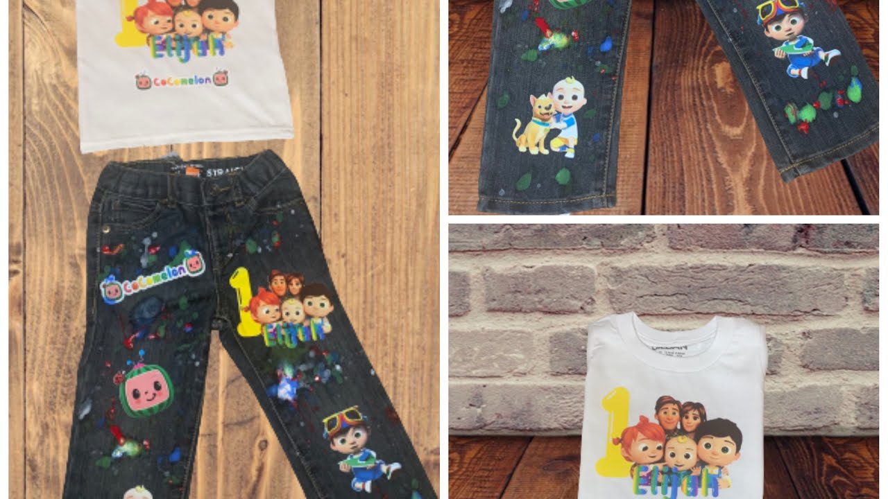 Easy Cocomelon Party Outfit: How To Do a Print & Cut using Silhouette