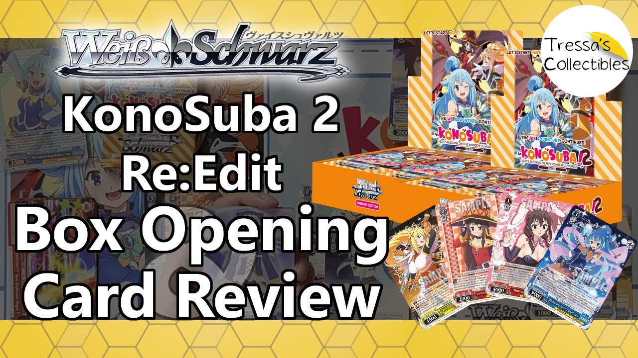 Konosuba Re:Edit - Box Opening & Card Review [Weiss Schwarz TCG]