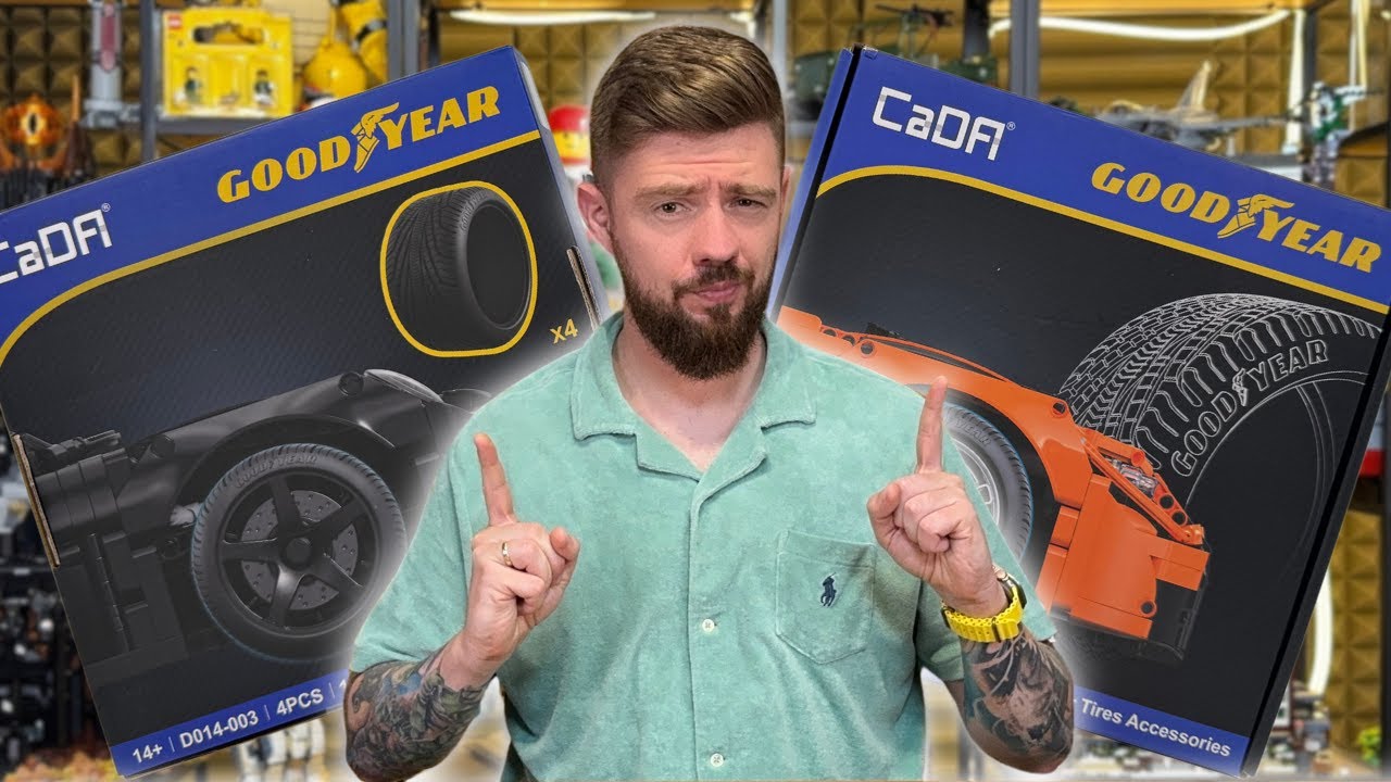 🚗 Miniaturowe opony Goodyear do samochodów z klocków – TEST 1:8 vs 1:10!