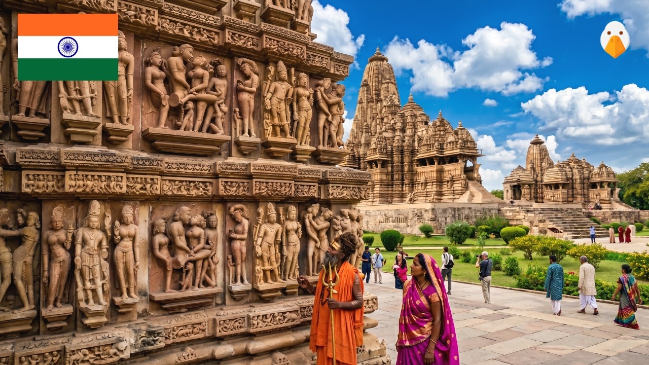 ## Кхаджурахо, Индия🇮🇳 Невероятный храмовый город вне реальности (4K HDR)
