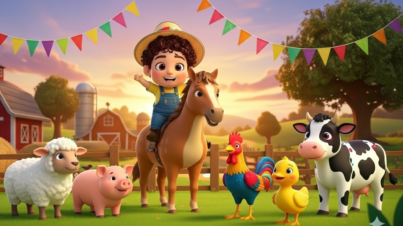 🎵✨Canciones Infantiles de la Granja – Vitolo, Vaca Lola y Amigos 🐄🐓🐷”