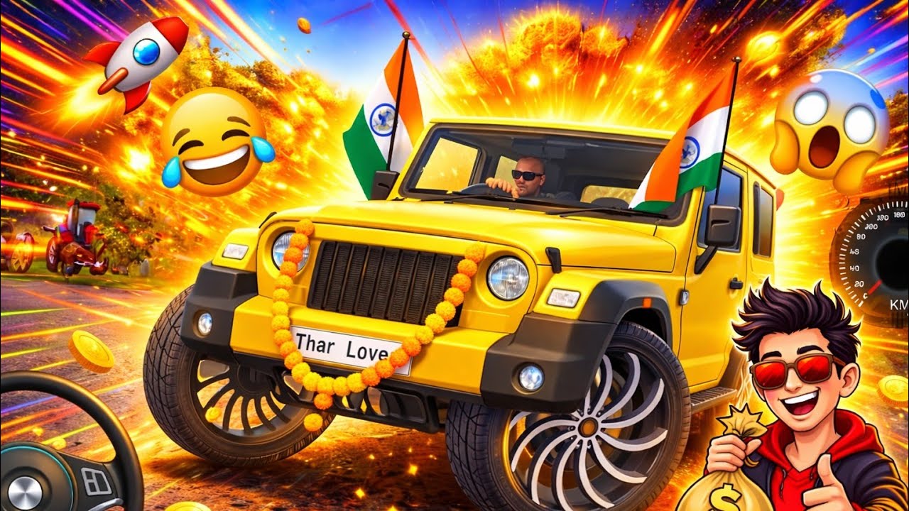Modified Mahindra Thar Car Games: Indian Cars (Gadi Wala Game) - Car Game Android Gameplay 2026