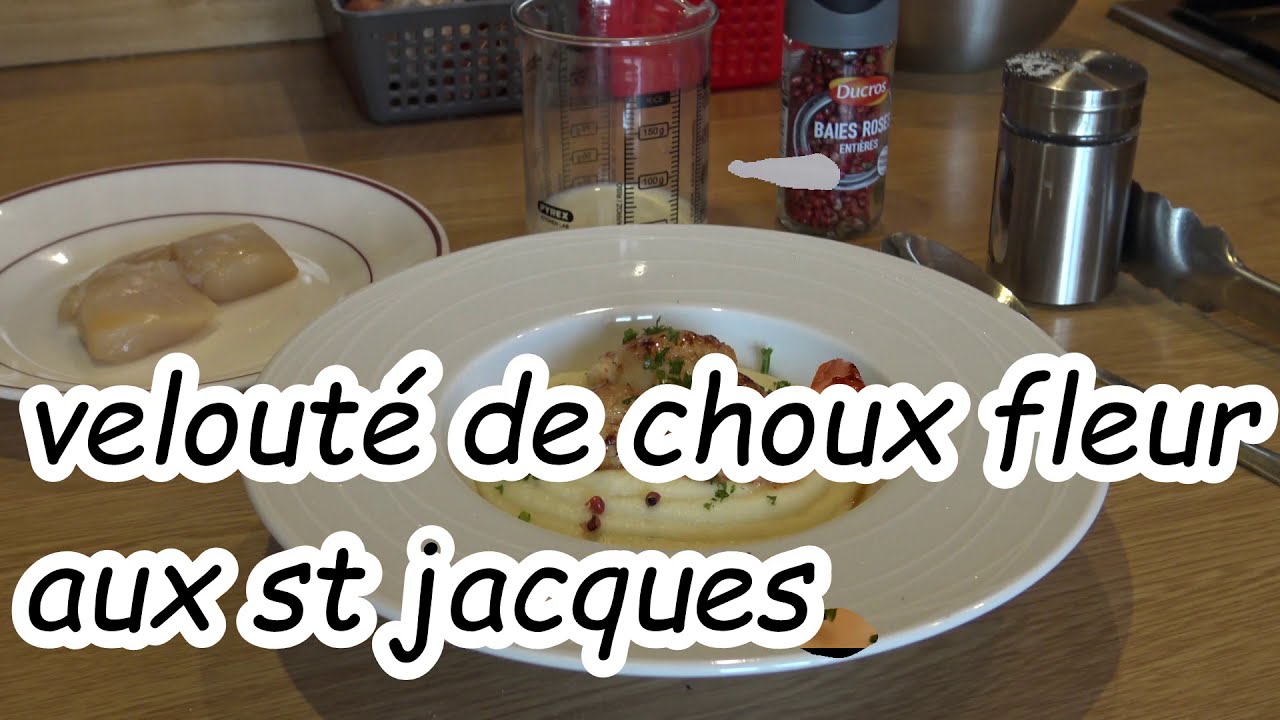 velouté de choux fleur aux st jacques