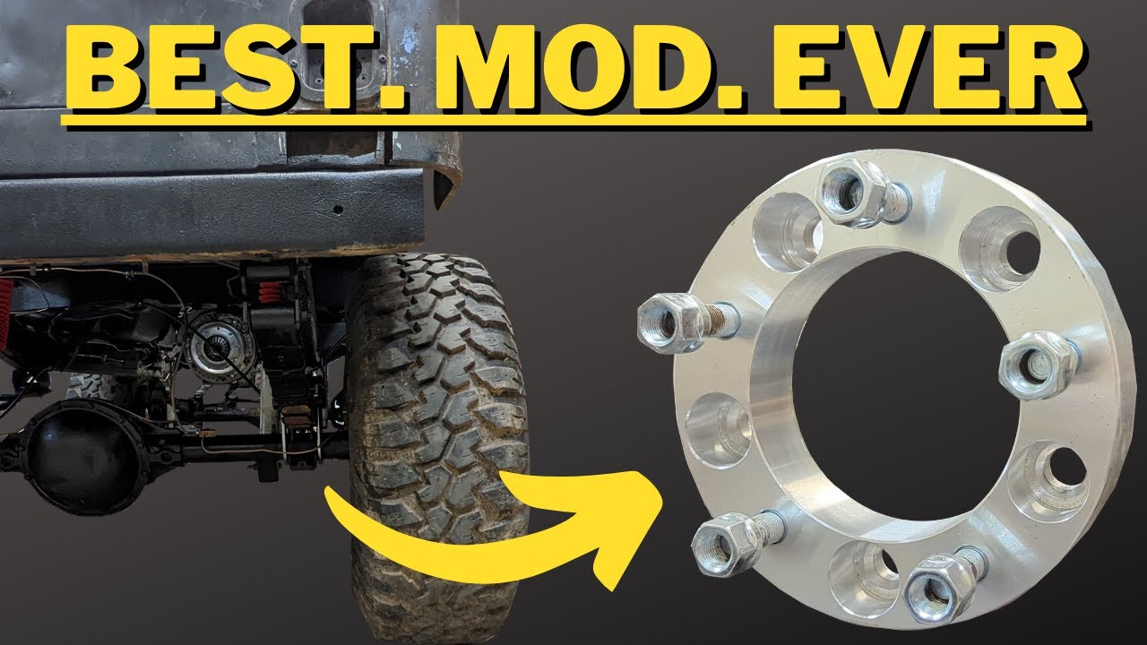 Our MONSTER Jeep gets Wheel Spacers & A Painted Firewall! - Jeep CJ5 Rebuild [pt 14]