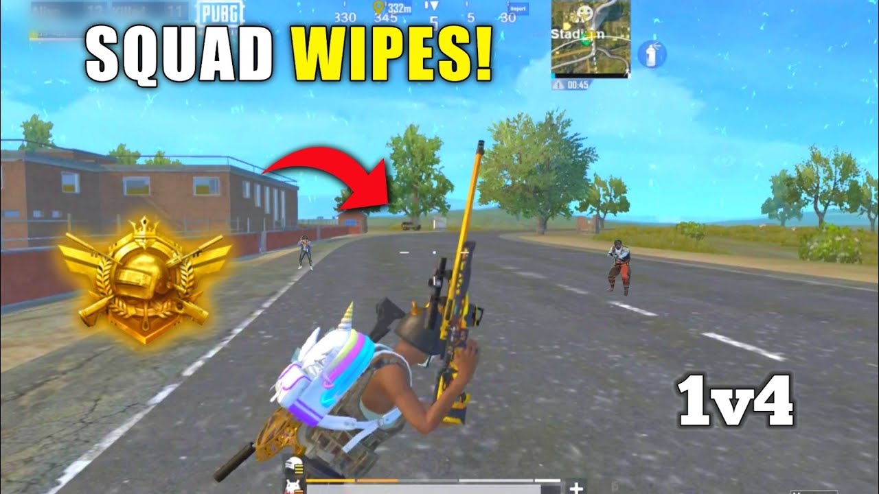 A Whole Squad vs AWM 🥲🤦🏻‍♂️| 1v4 GOD CLUTCHES 🔥| BGMI LITE PUBG MOBILE LITE