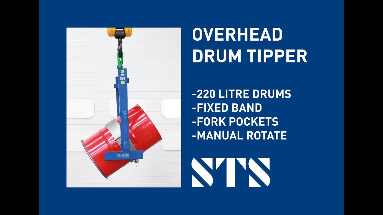 Overhead Drum Tipper (Model: DRU02-FB) - Fixed Band For 200-220 Litre Drums