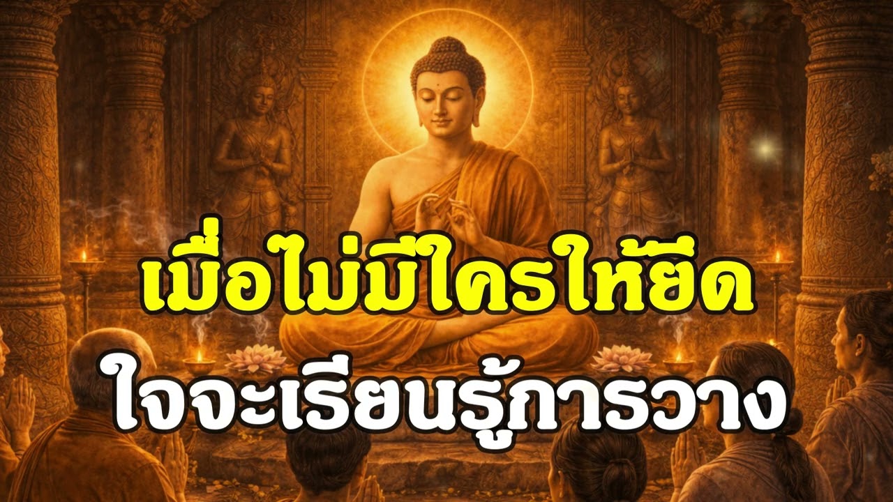 เมื่อไม่มีใครให้ยึด ใจจะเรียนรู้การวาง | ฟังธรรมพุทธ | Ep.30