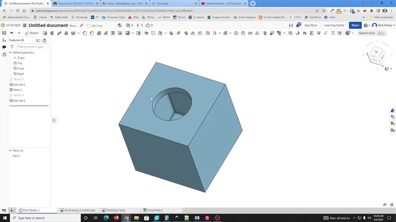 Creating Hollow Shells in Onshape