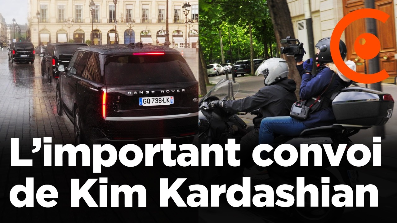 Arrivée de Kim Kardashian à Paris pour son procès : suivi du convoi de la star depuis l'aéroport